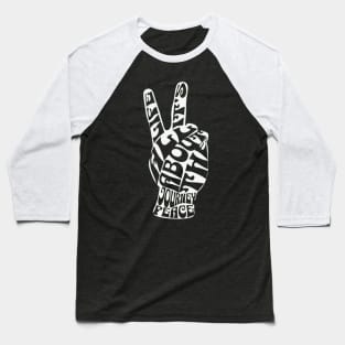 Van Life It's All About The Journey Peace Baseball T-Shirt